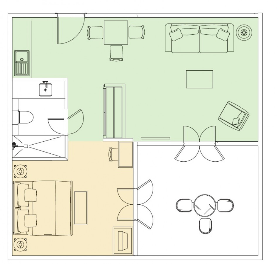 Superior One Bedroom Apartment